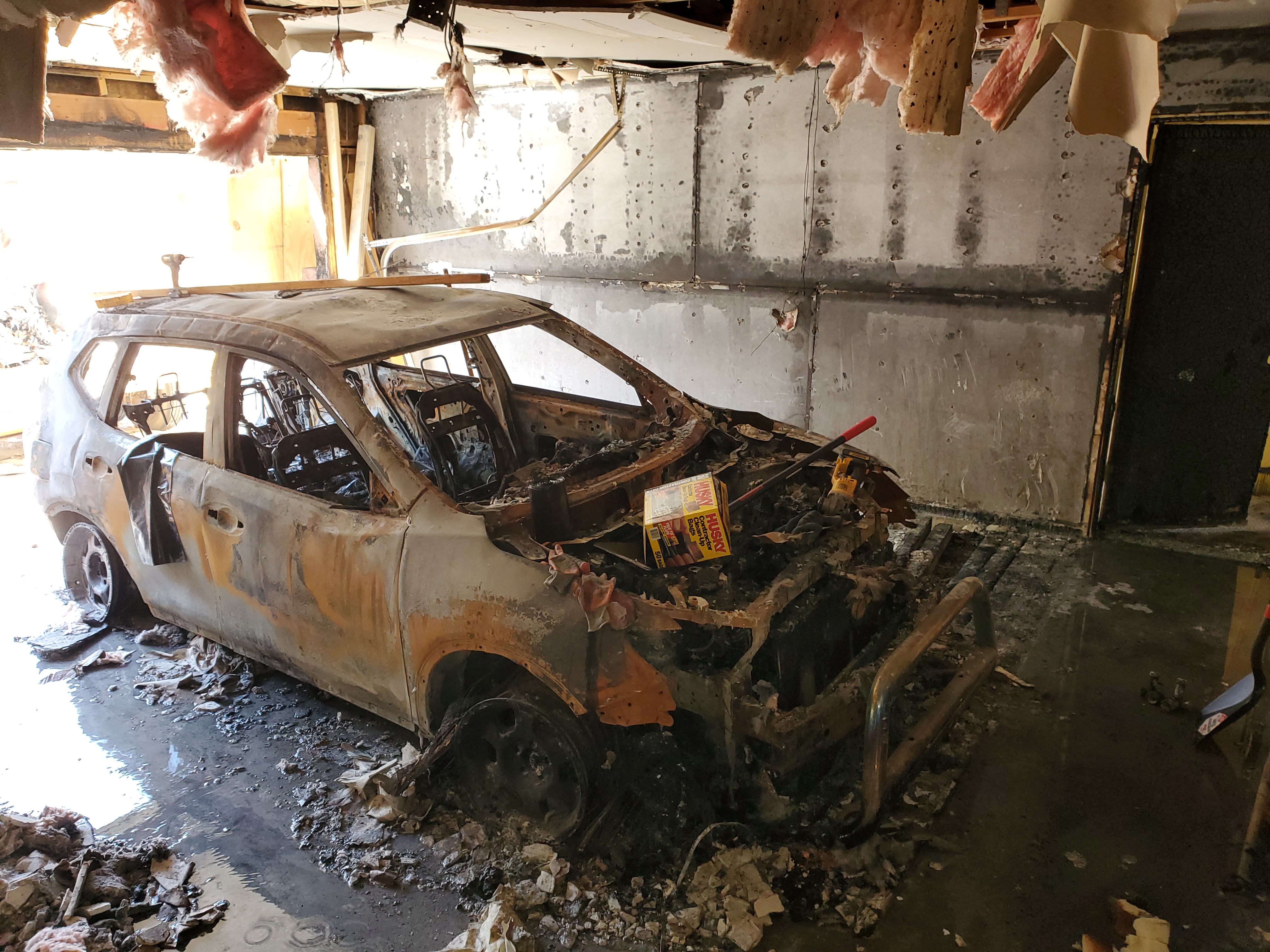 Fire damage cleanup