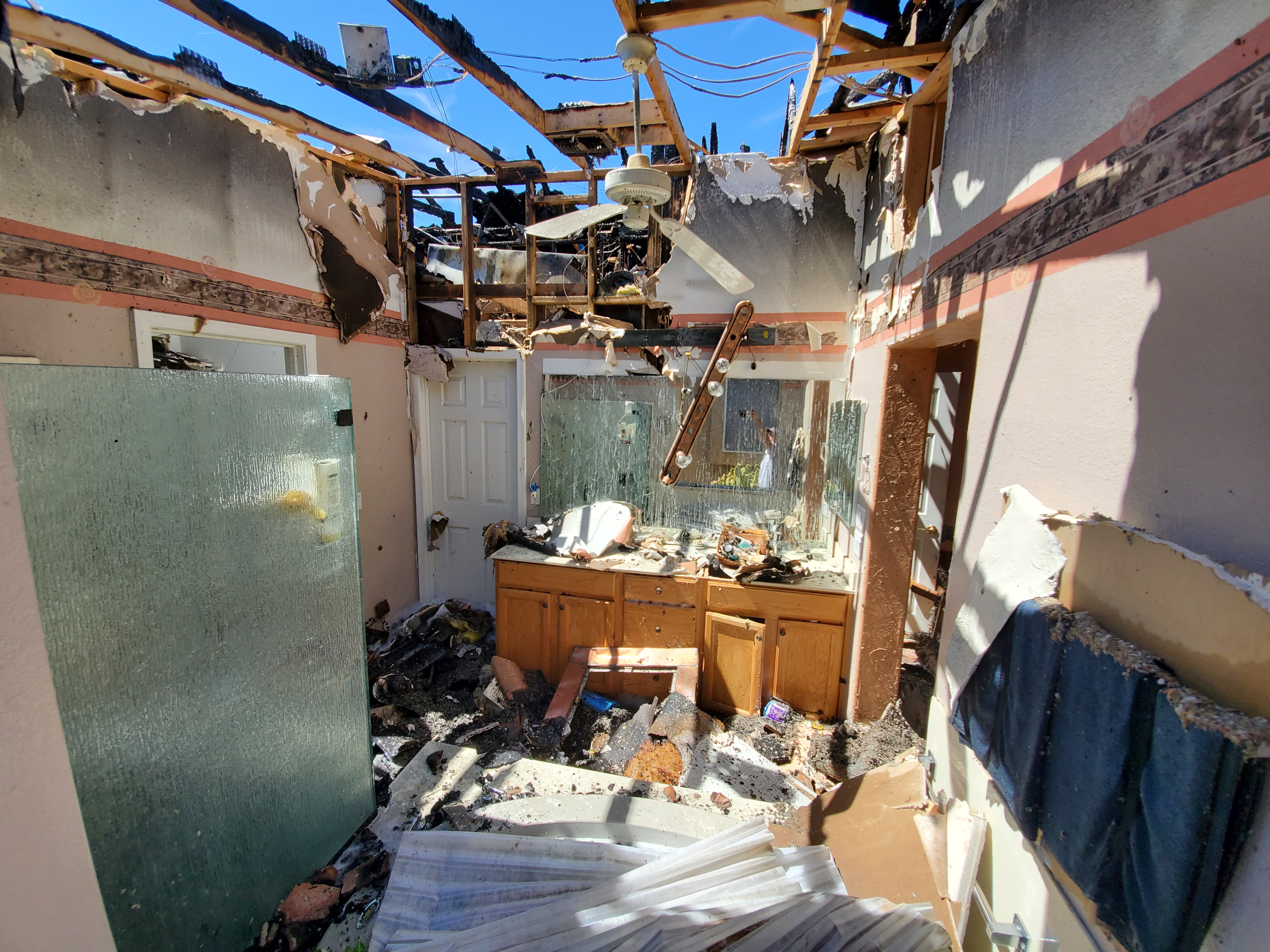 Fire Damage Restoration work example 9