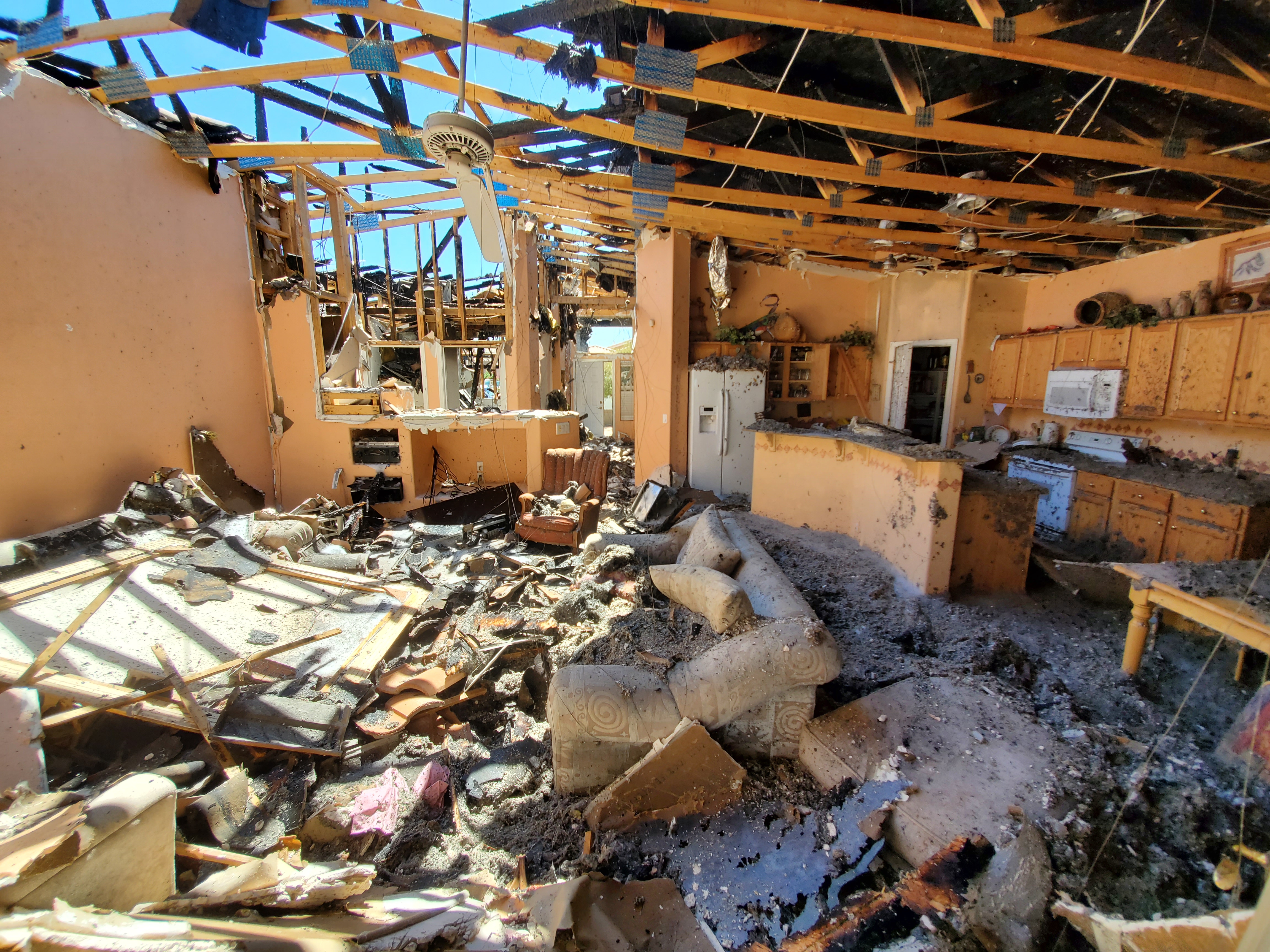 Fire Damage Restoration work example 7
