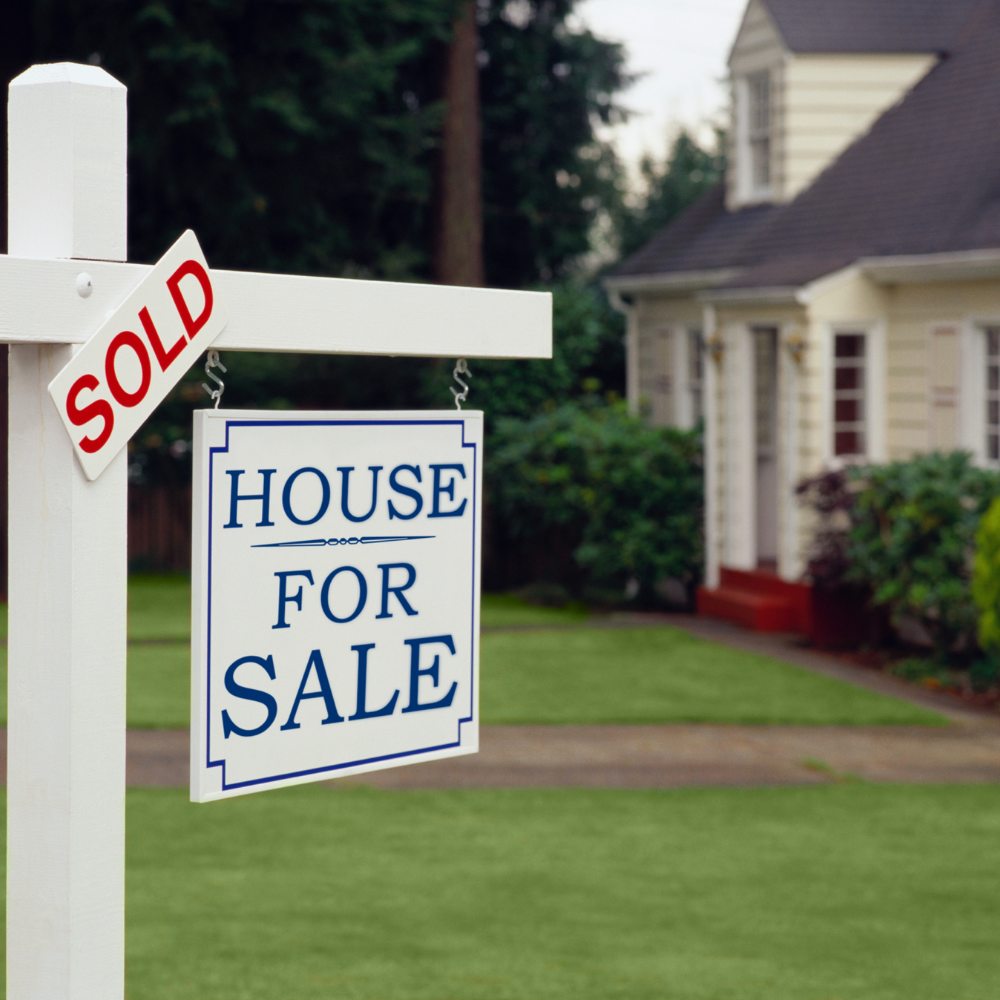 Home for sale representing housing transition planning
