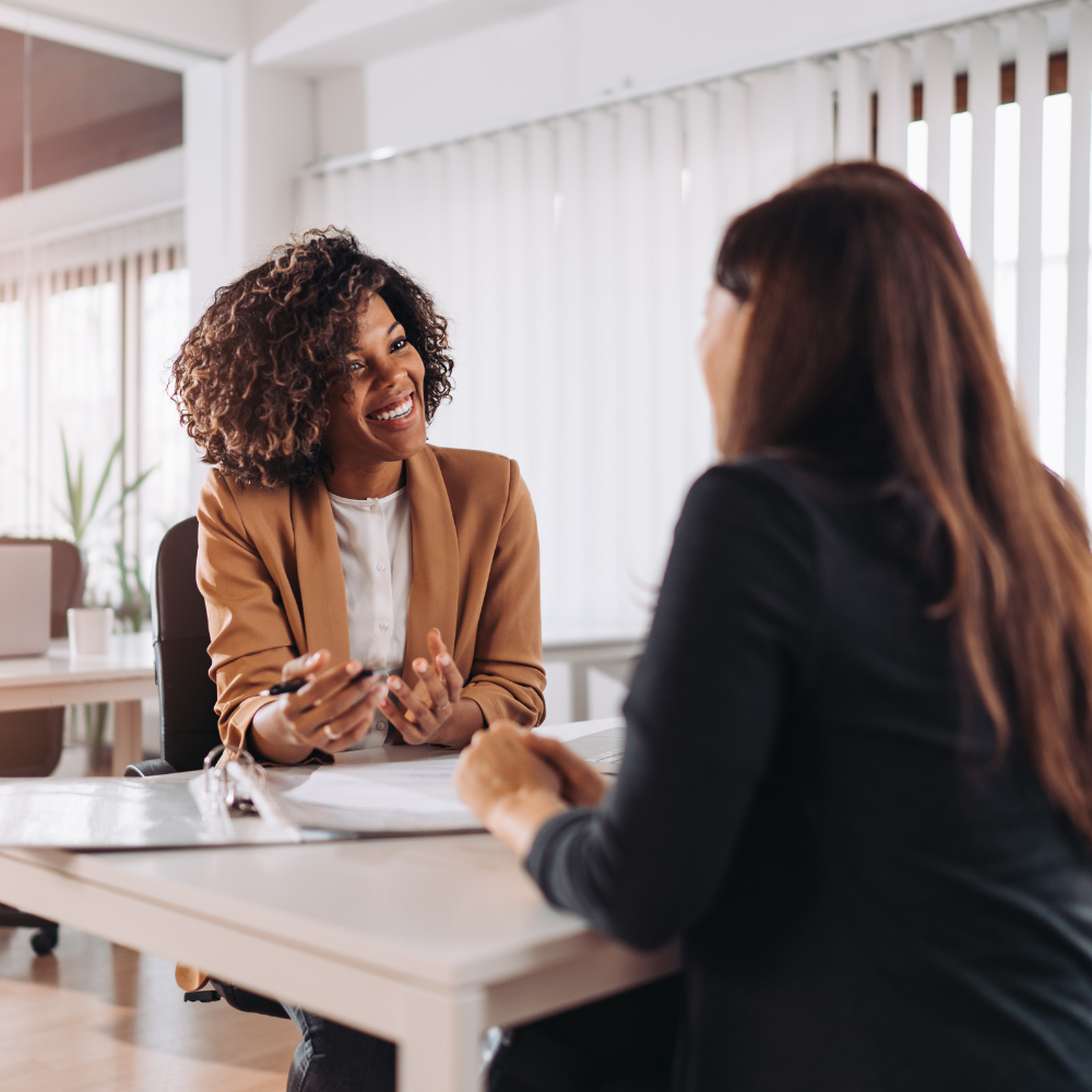 Financial advisor meeting with a client