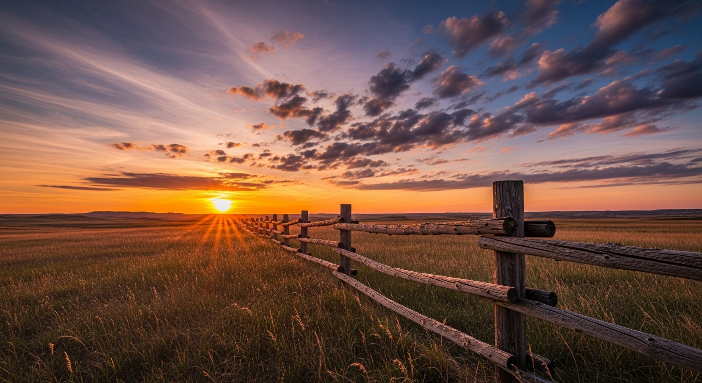 Prairie field background