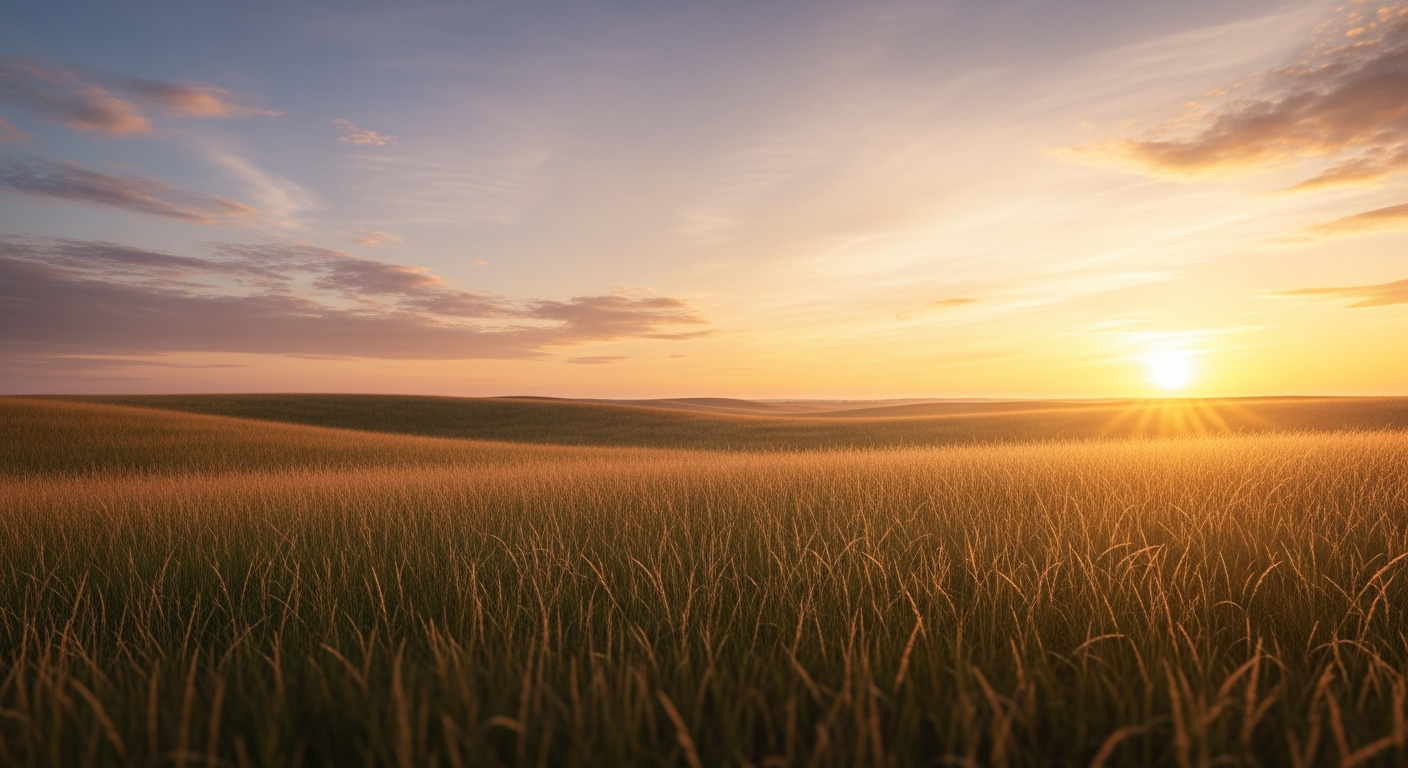 Prairie landscape background
