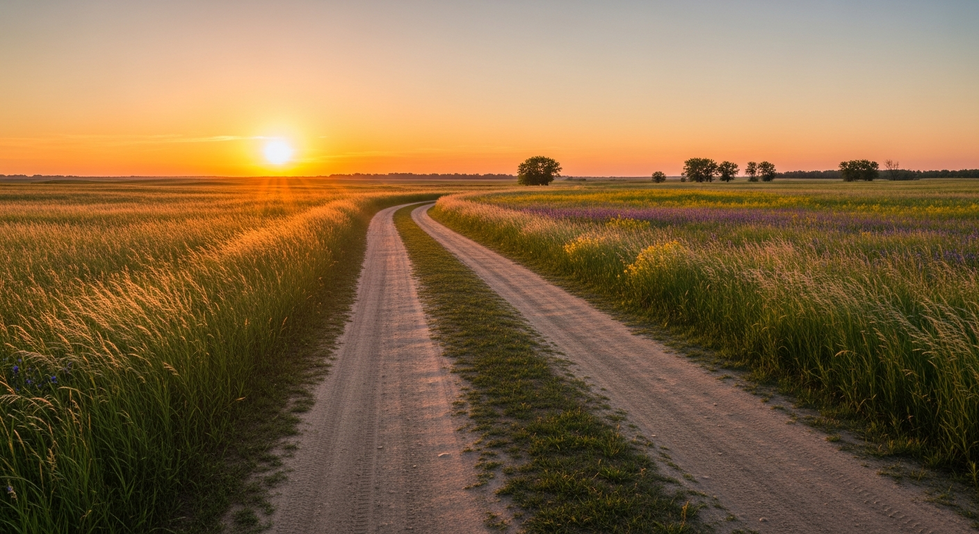 Prairie field background