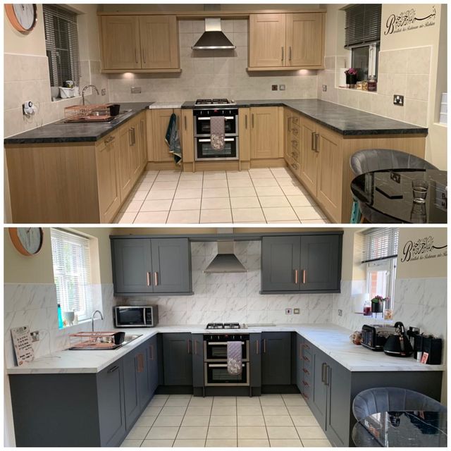 Contemporary Shaker Kitchen Wraps
