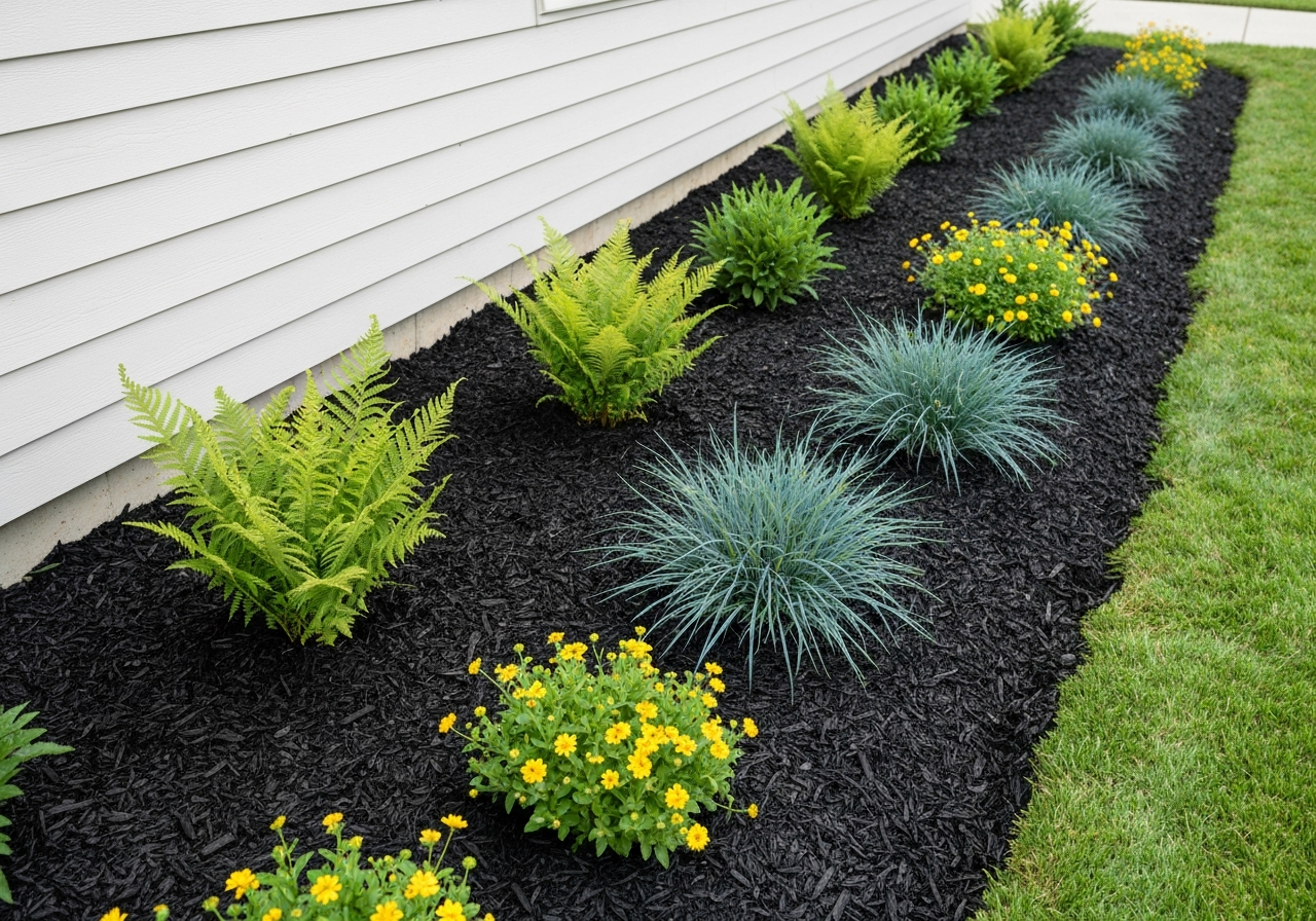 Sloped Park Hills MO yard with retaining wall and drainage improvements