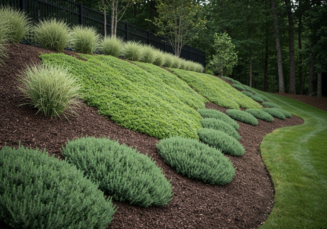 Drainage and erosion control landscaping near Ironton and Pilot Knob MO