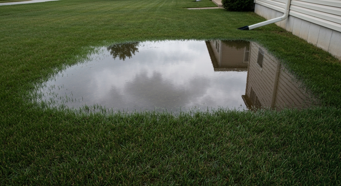 How to Fix Standing Water in Your Yard in Farmington, MO