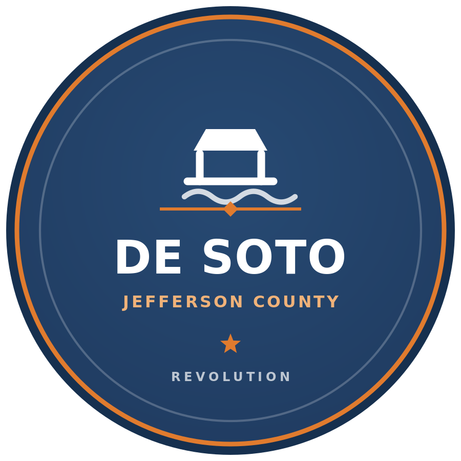 De Soto Service Area Badge