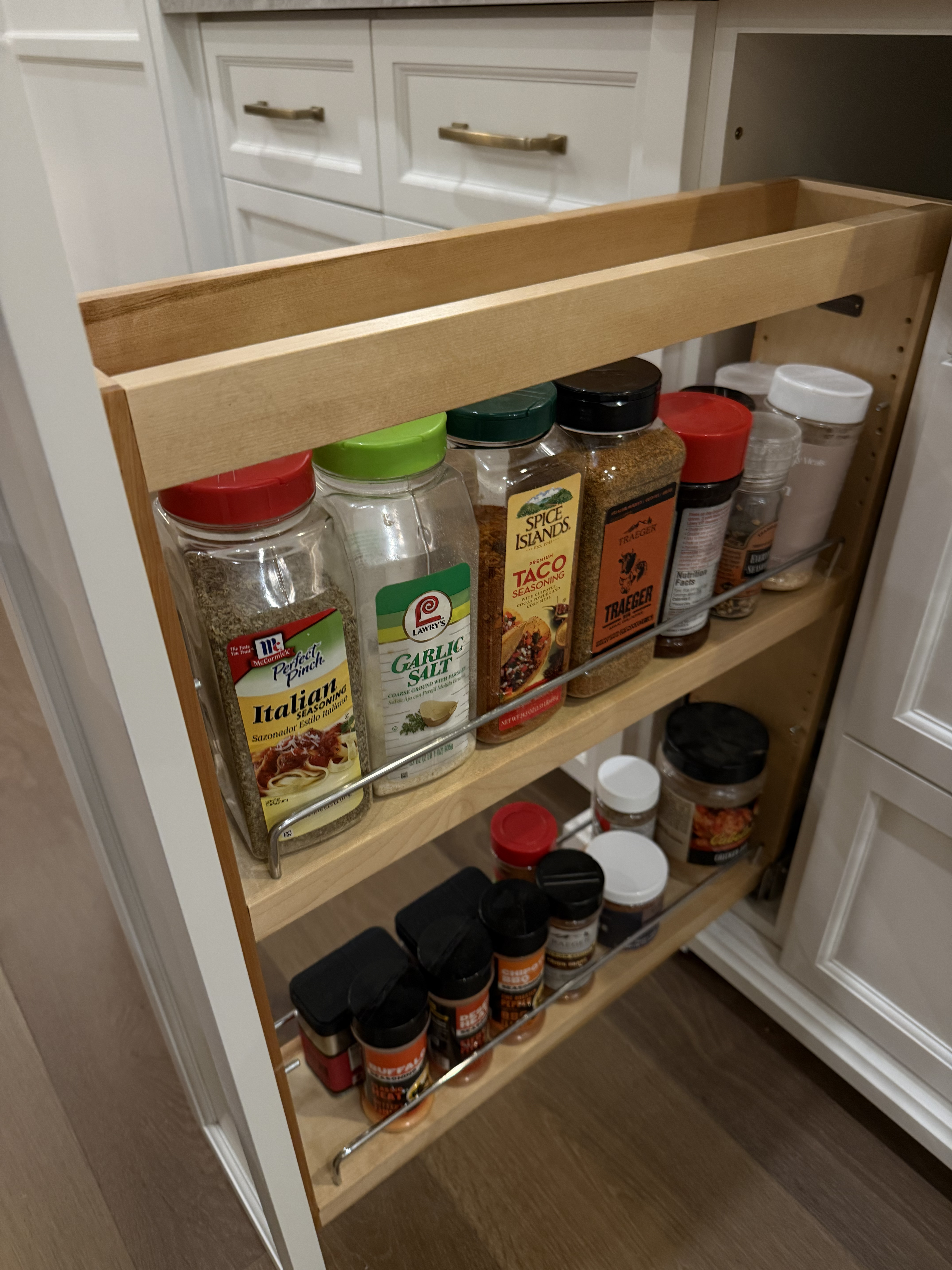 Before: Spice Drawer Organization by Organize Joy