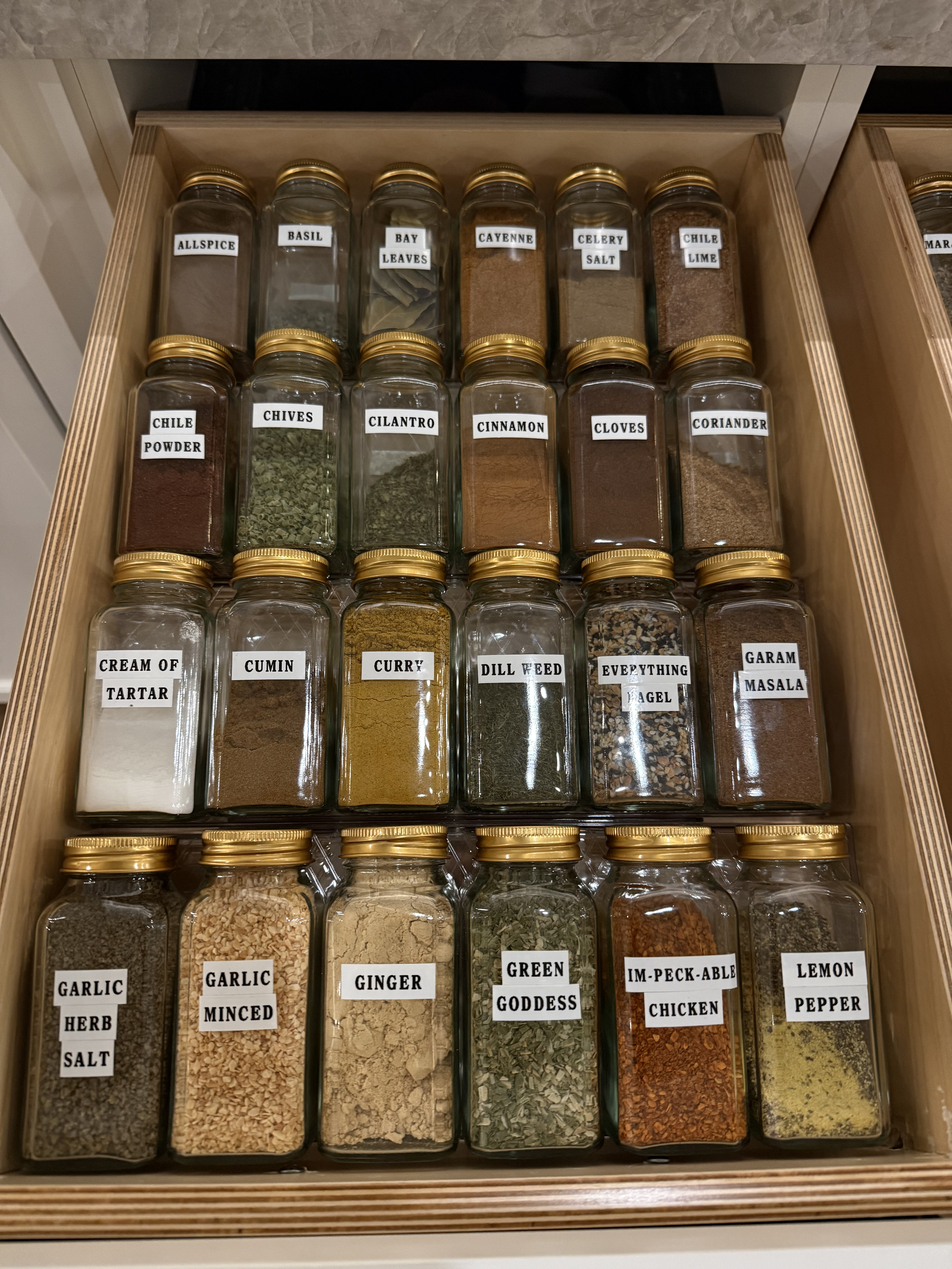 After: Spice Drawer Organization by Organize Joy