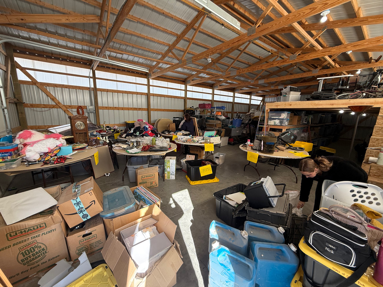 Before: Barn Organization by Organize Joy