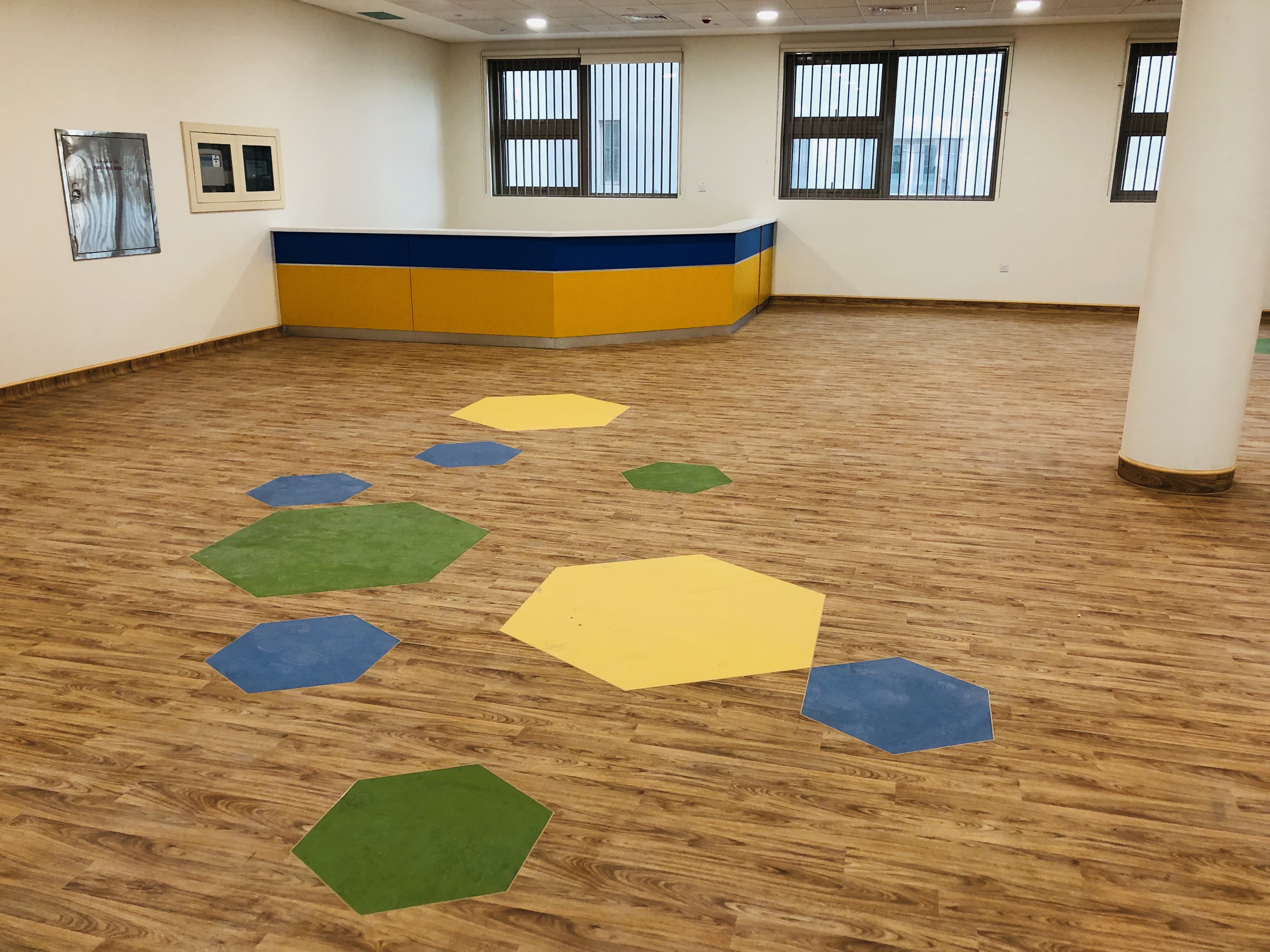 Vinyl LVT flooring installation in modern interior