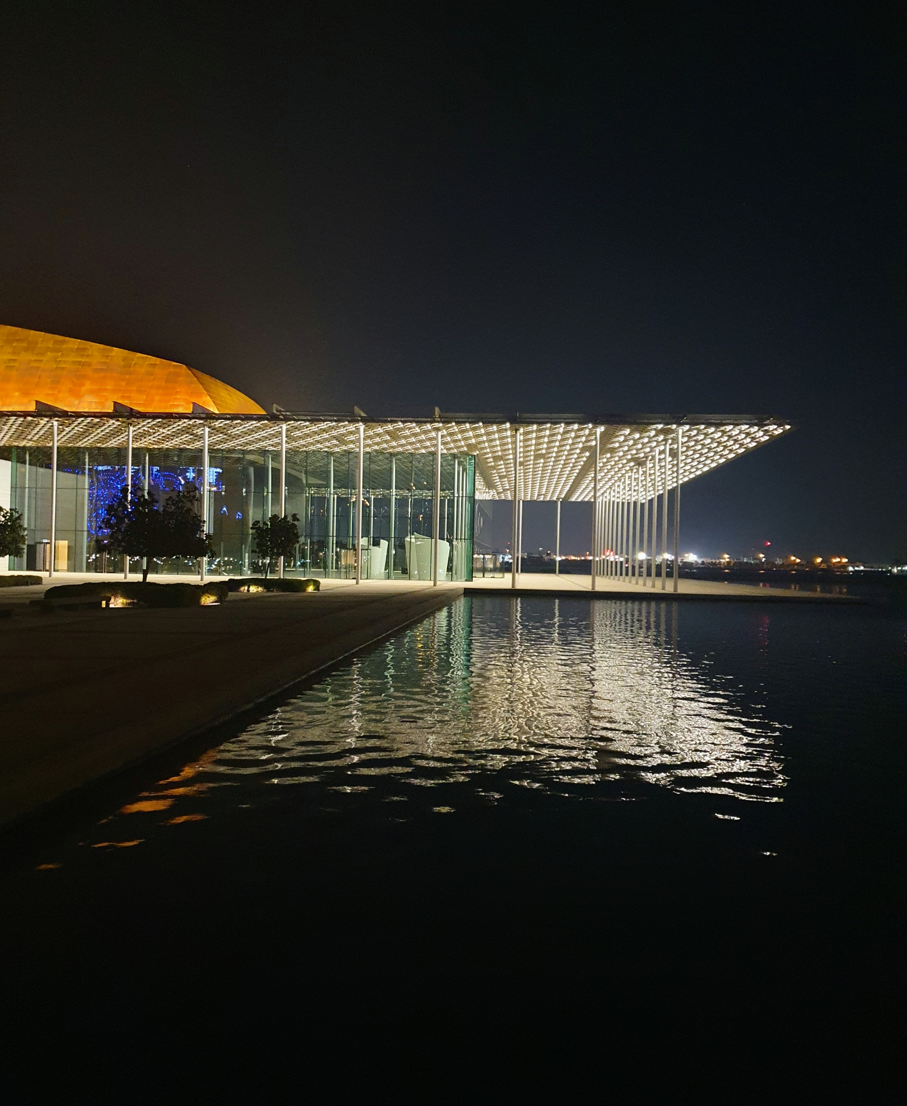 Bahrain National Museum ceiling with diffused LED backlighting
