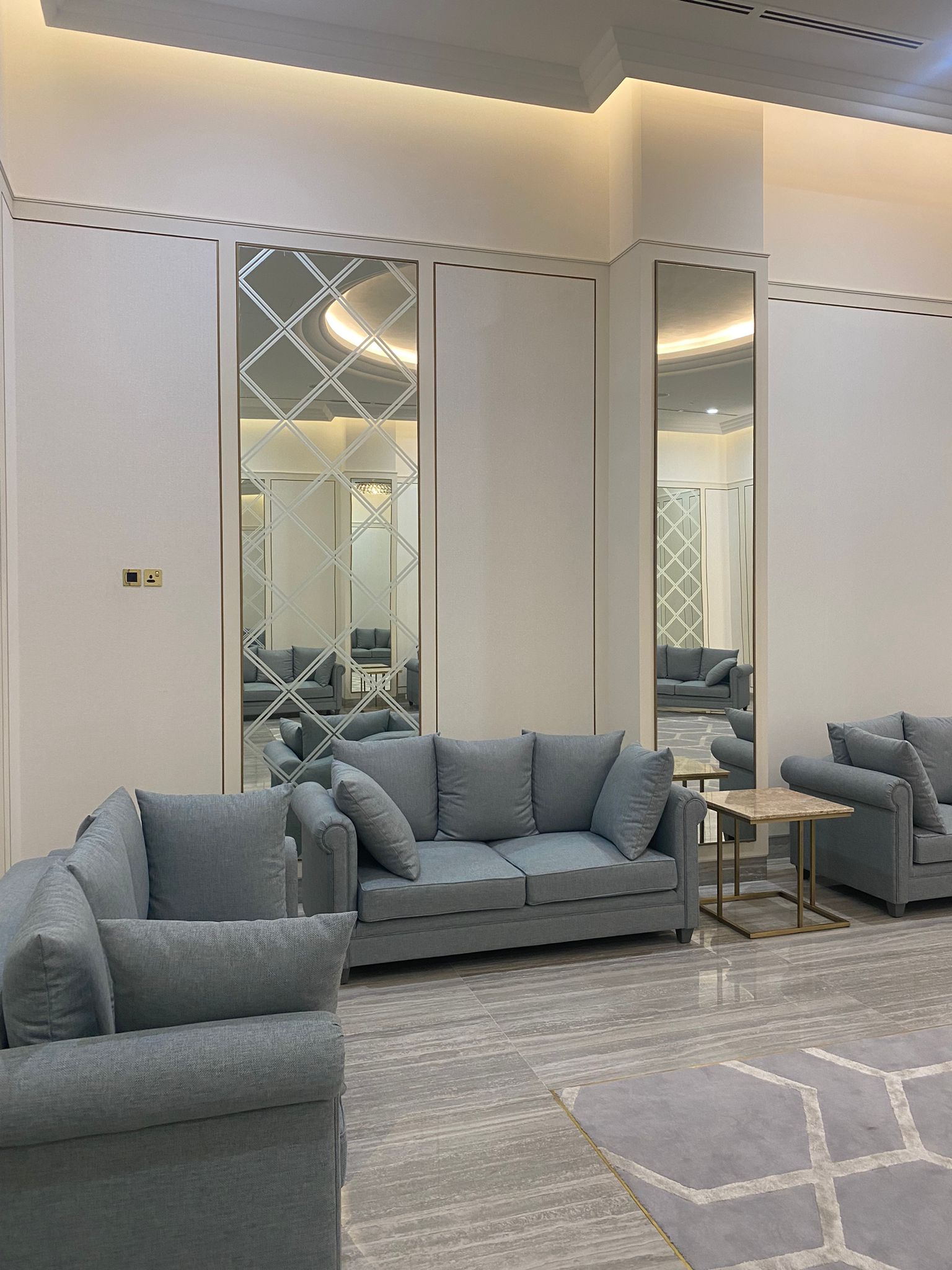 NECC VIP Majlis with elegant textured wallcovering