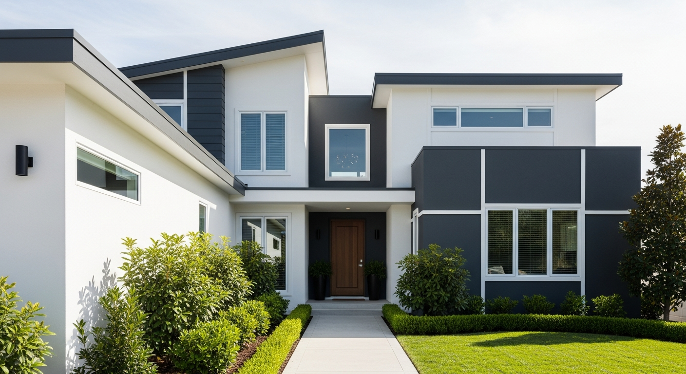 Beautifully painted home exterior