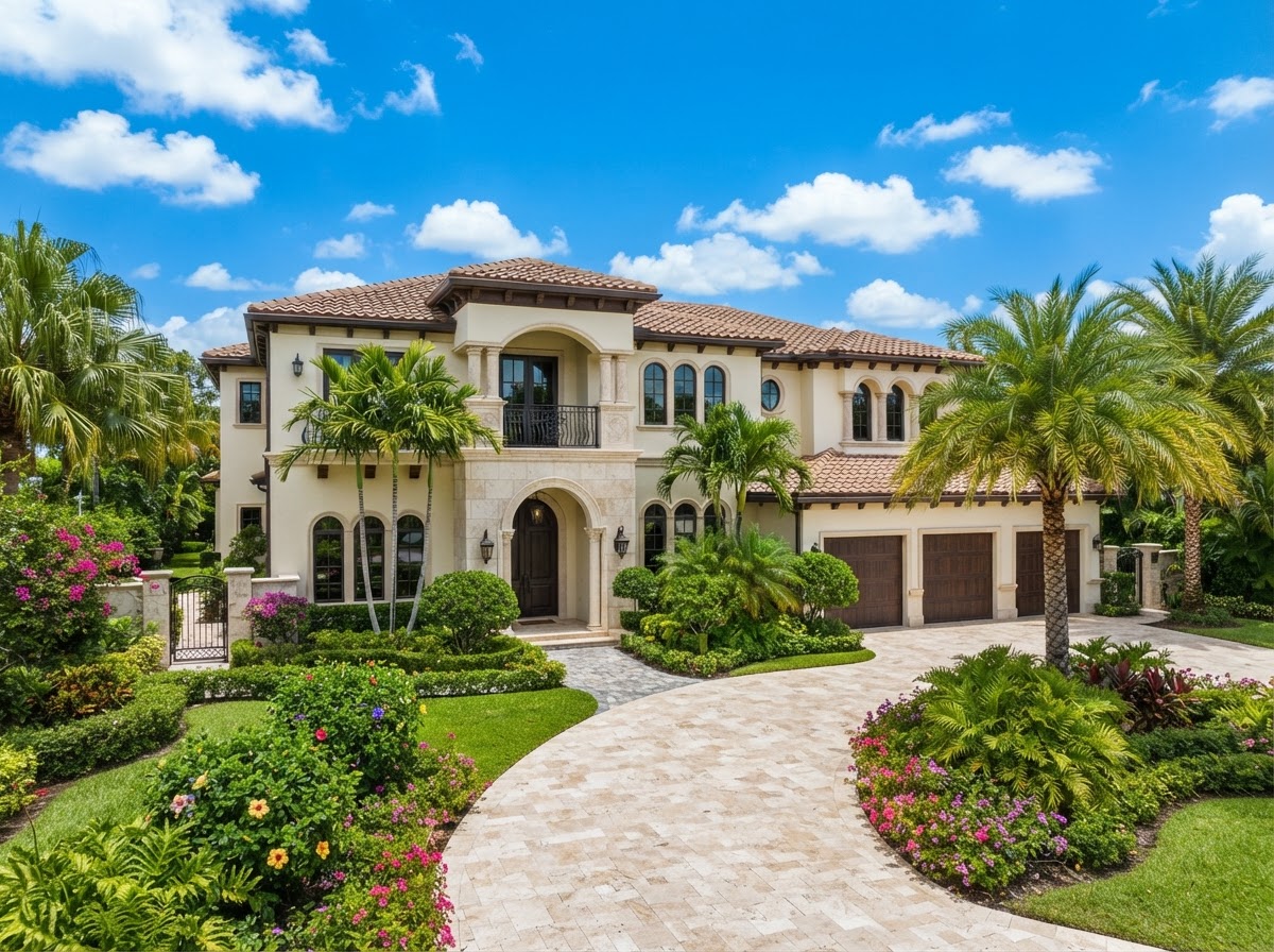 Naples FL Port Royal luxury estate with fade-resistant exterior paint
