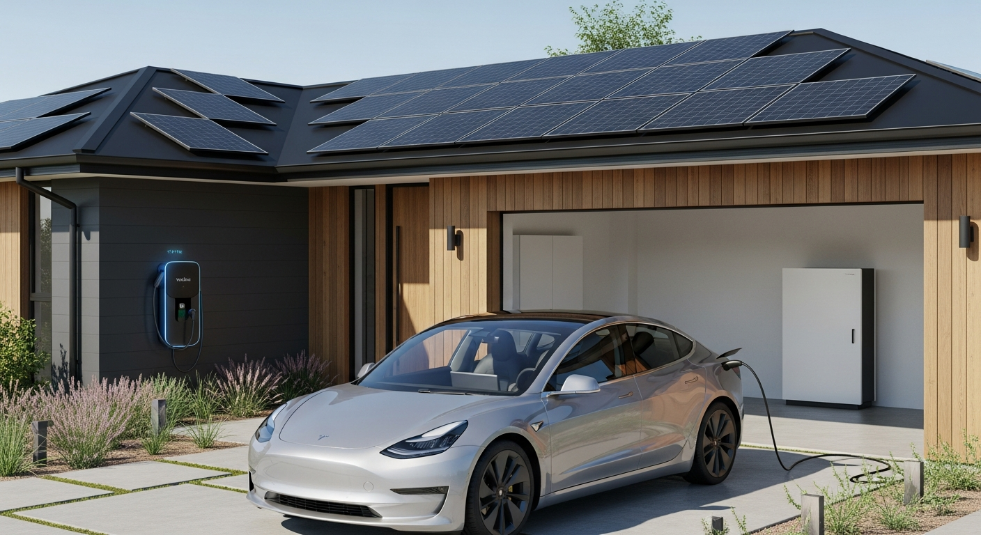 Modernes Smart Home mit Photovoltaik, Speicher und Wallbox