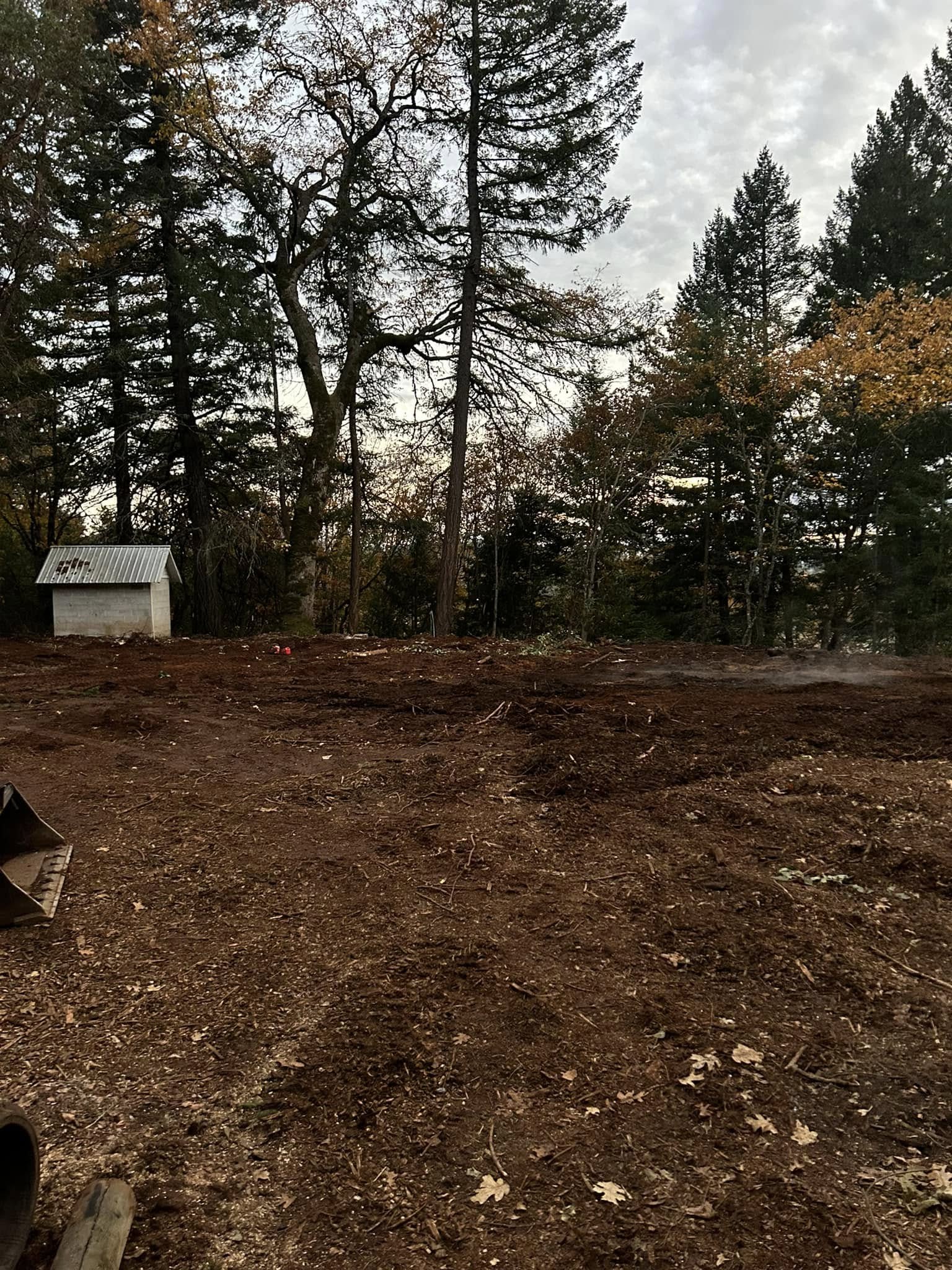 Structure demolition and land clearing before and after in Grants Pass – after