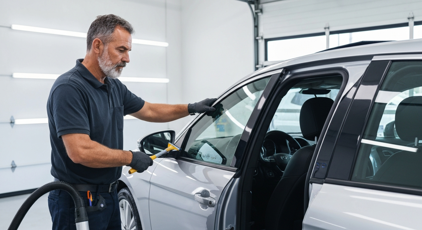 Auto Glass Repair Process
