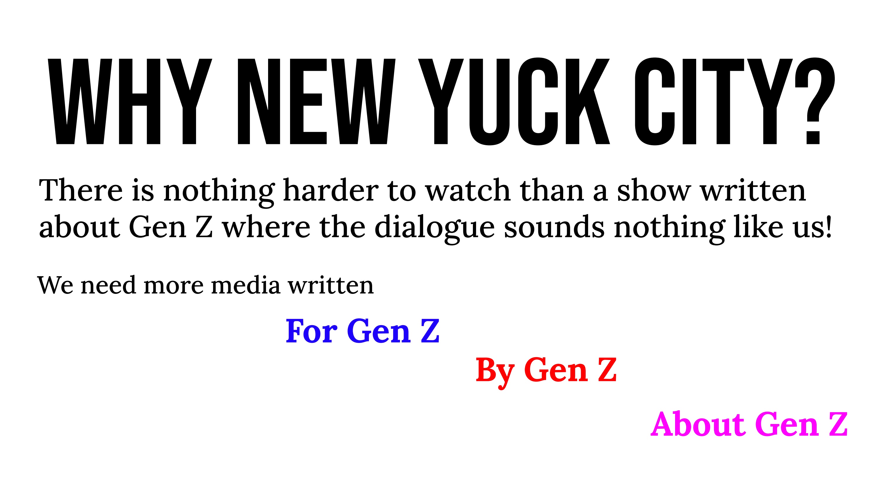New Yuck City — Episode 1: Kissing Frogs title card