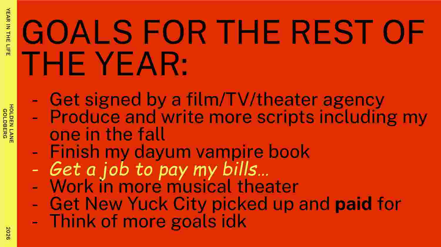 A Year In My Life 41