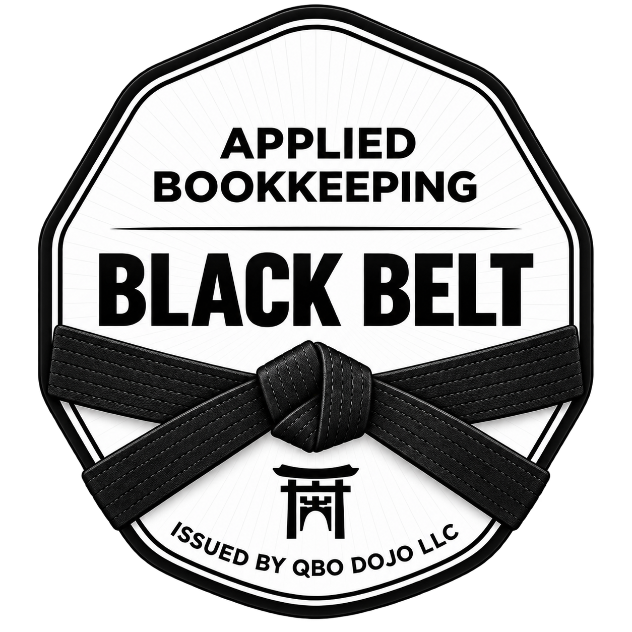Applied Bookkeeping Black Belt Badge
