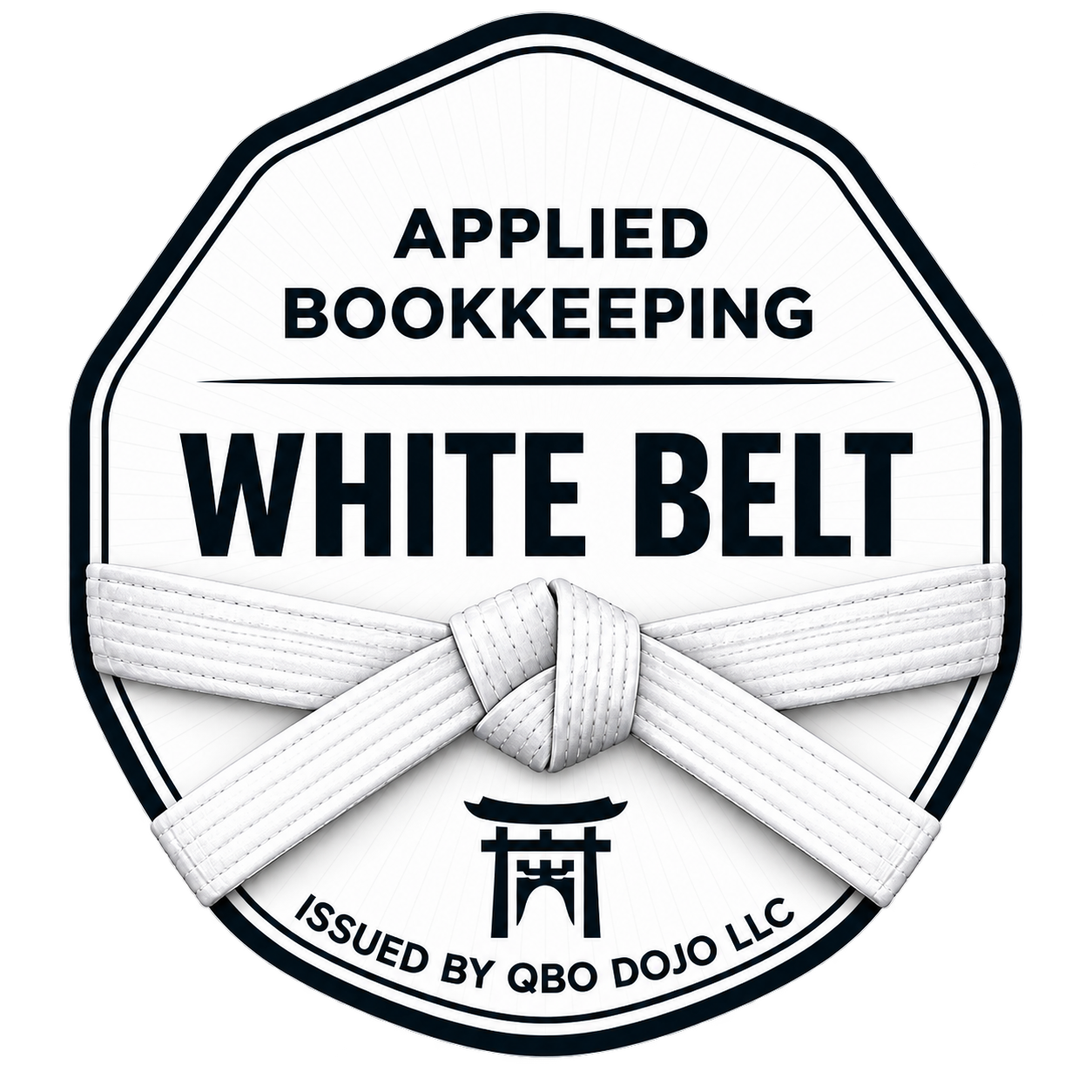 Applied Bookkeeping White Belt Badge