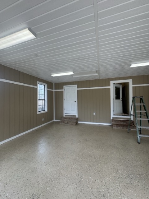 Finished Garage Interior in Alabama