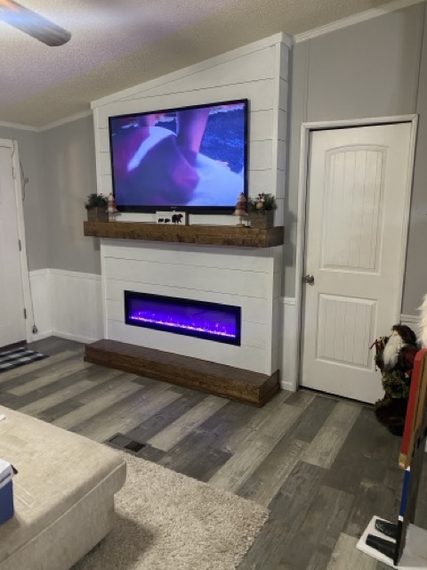 Shiplap Fireplace Wall in Alabama