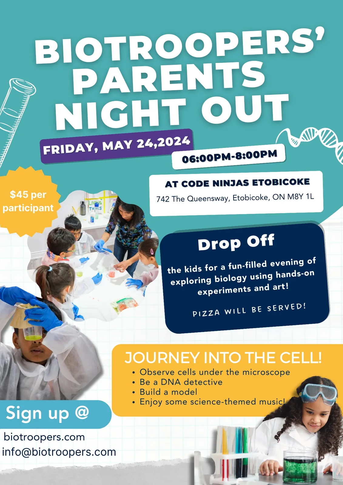 BioTroopers Workshop at Code Ninjas South Etobicoke