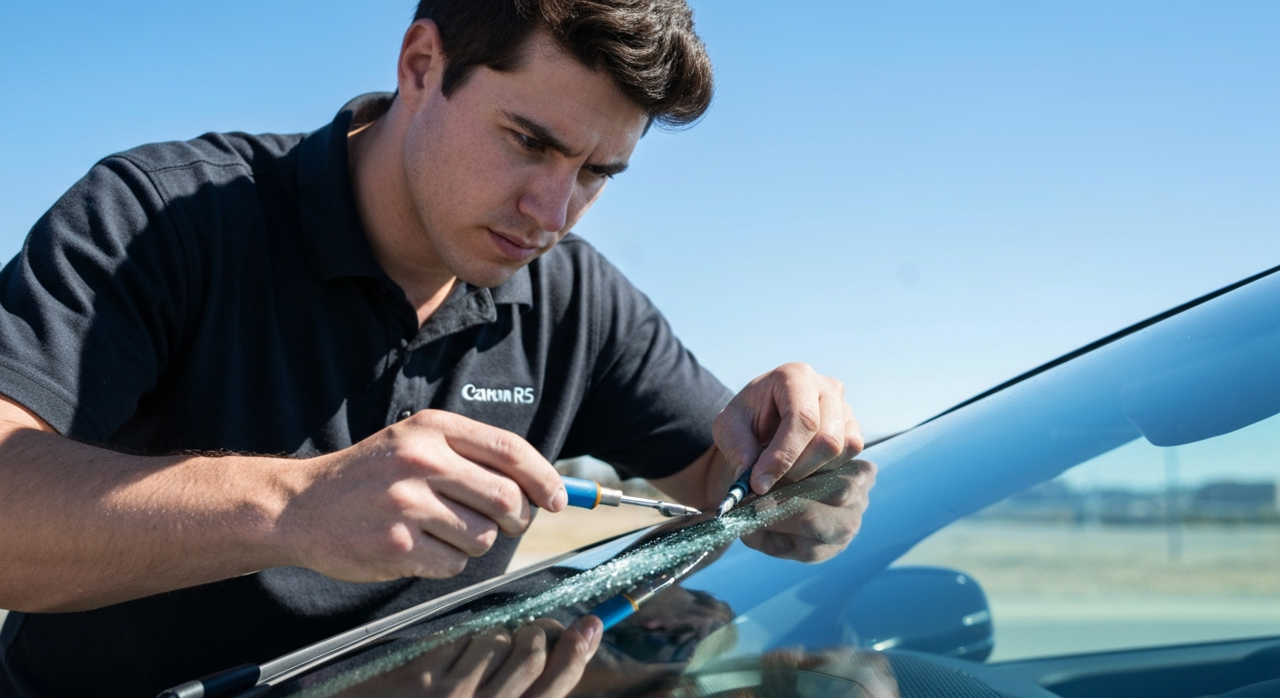 Windshield Chip & Rock Damage Repair — Often FREE with Insurance
