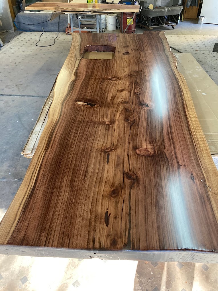 Live Edge Table Finish