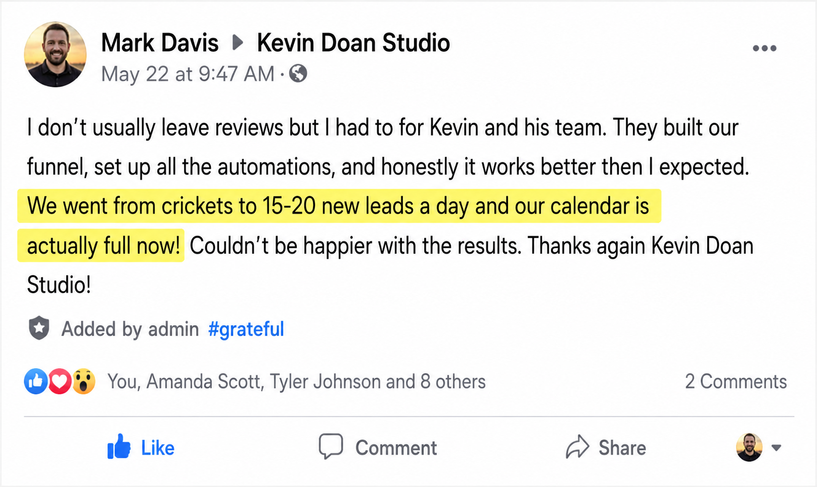 Client Testimonial 1