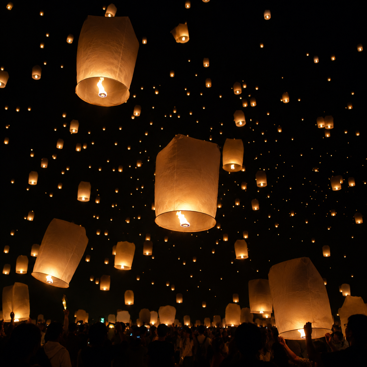 Glowing Paper Lanterns