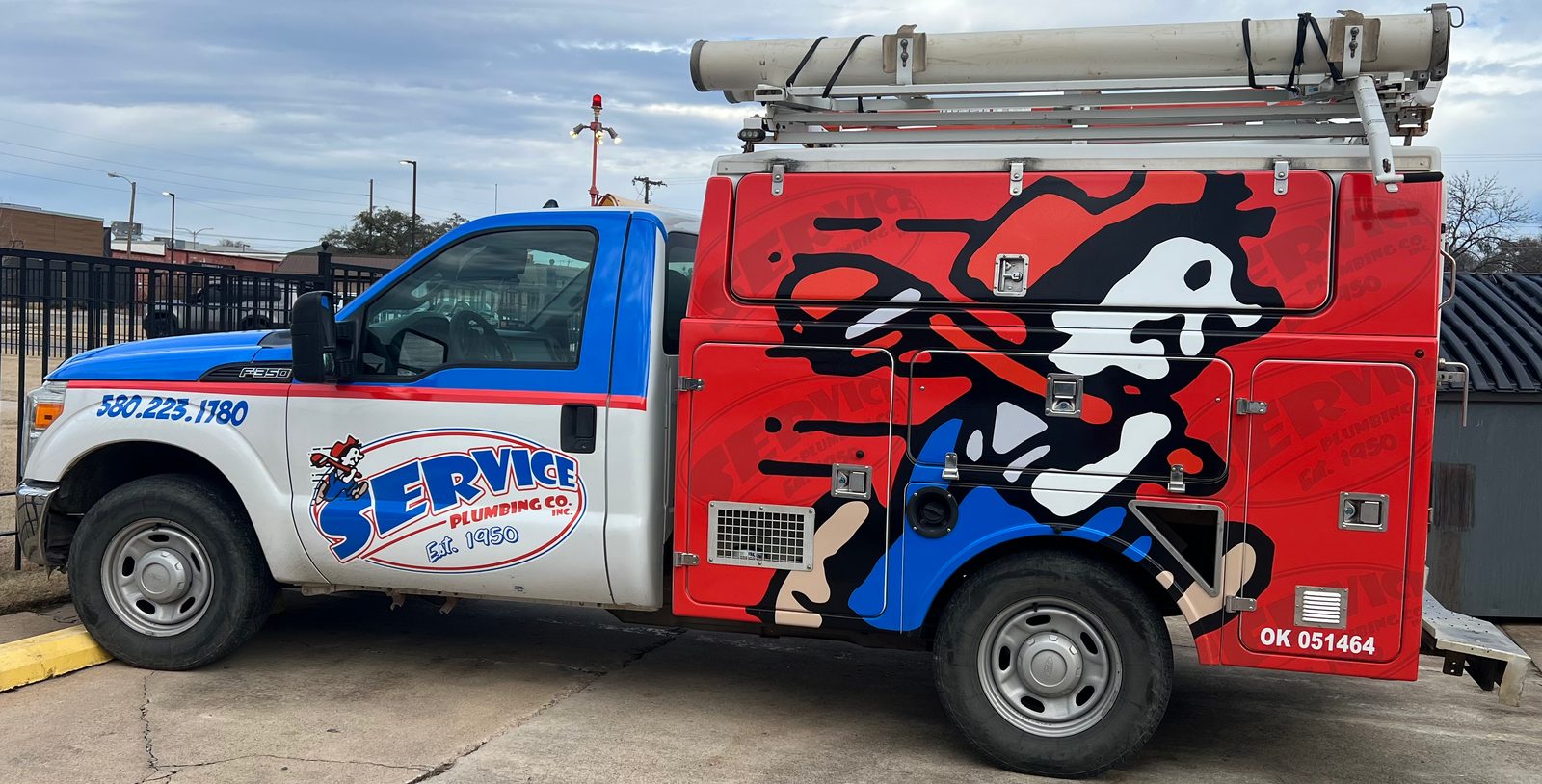 Service Plumbing job site