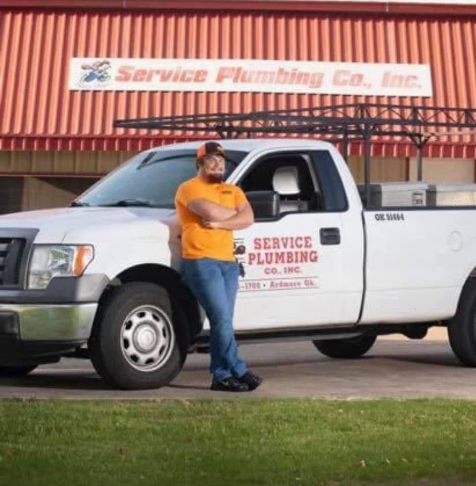 Licensed Service Plumbing technician with service truck