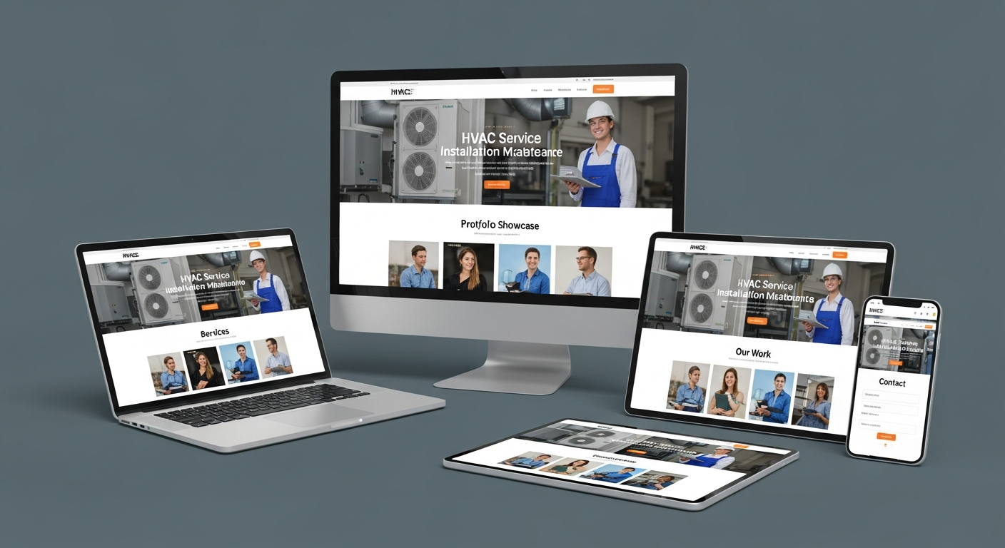 HVAC Website Mockup