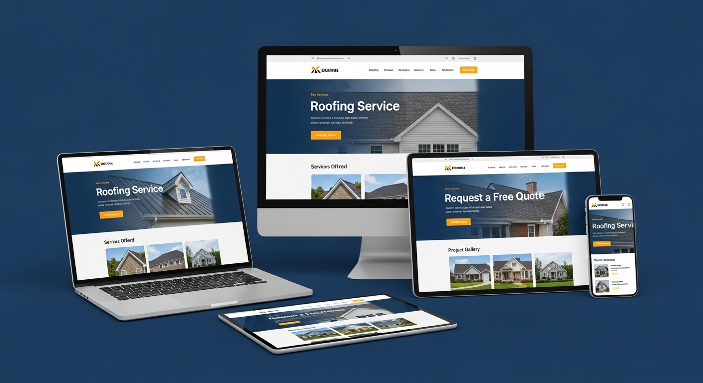 Roofing Website Mockup