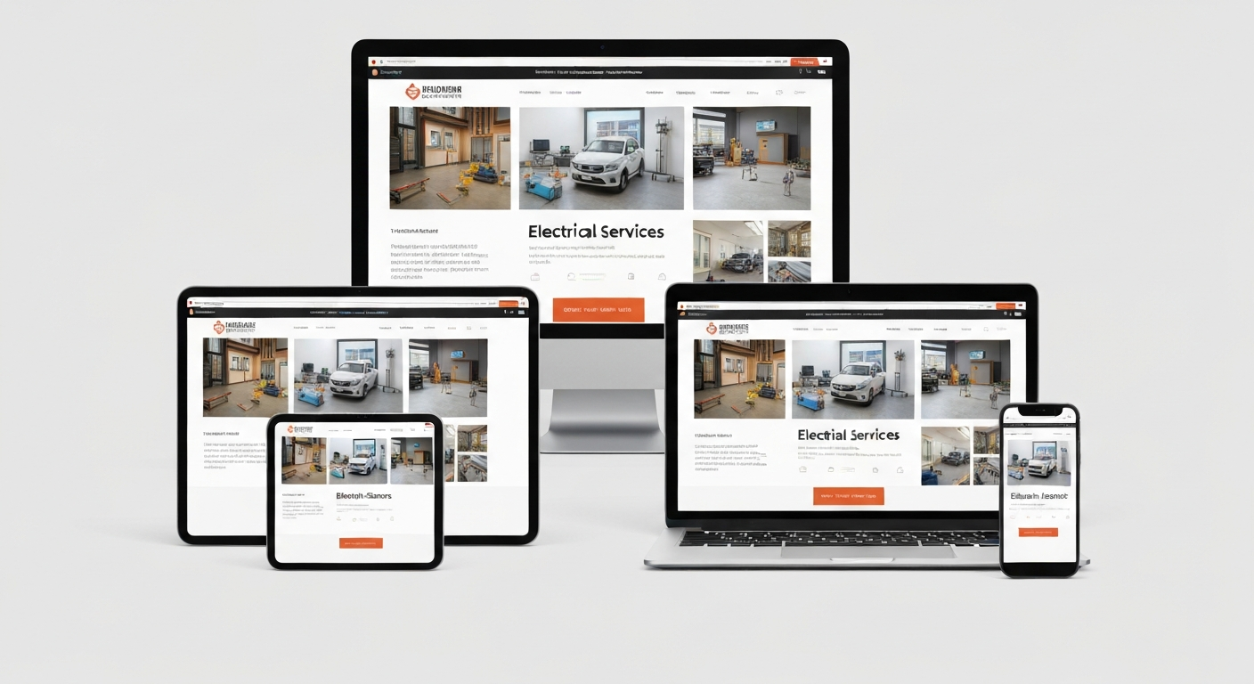 Electrical Services Website Mockup