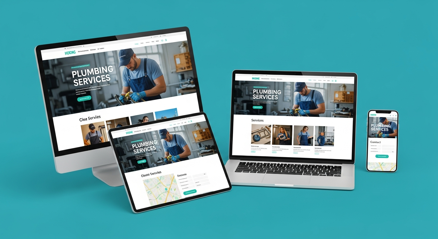 Plumbing Website Mockup