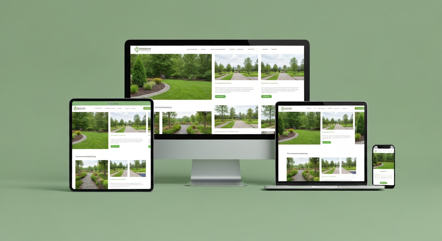 Landscaping Website Mockup