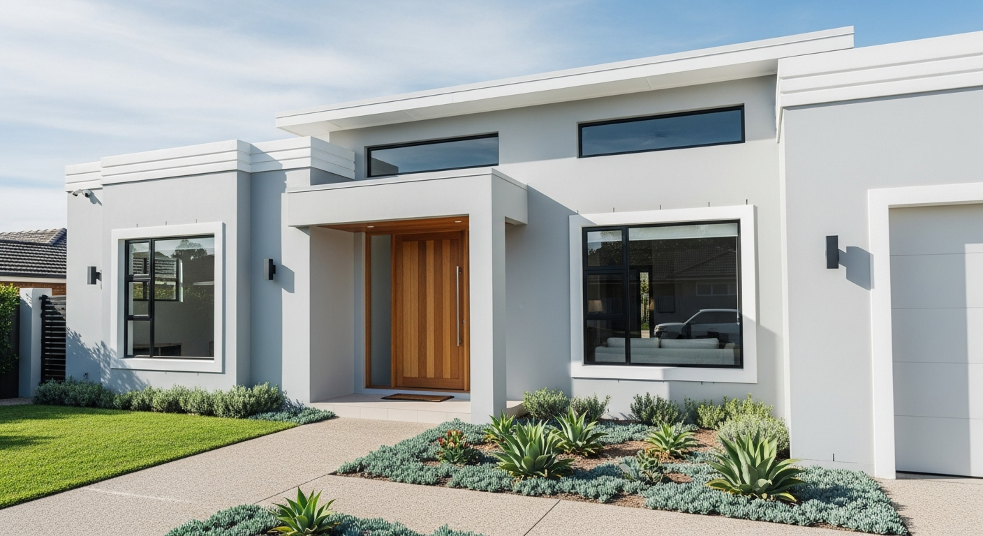 Beautiful painted house exterior