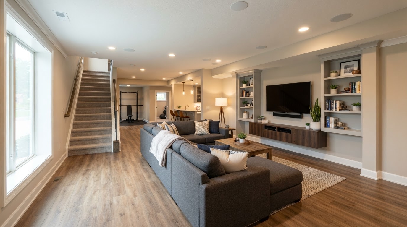 Basement Remodeling in Kentucky, Indiana & Ohio: Costs, Planning, Permits & Common Mistakes — featured image
