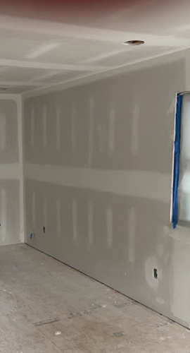 Drywall repair and texture matching by A Kingdom Construction Co.