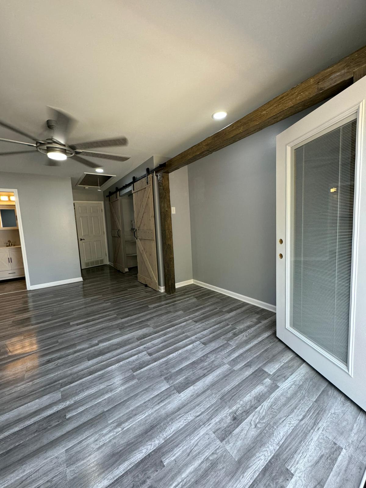 Hardwood flooring installation by A Kingdom Construction Co.