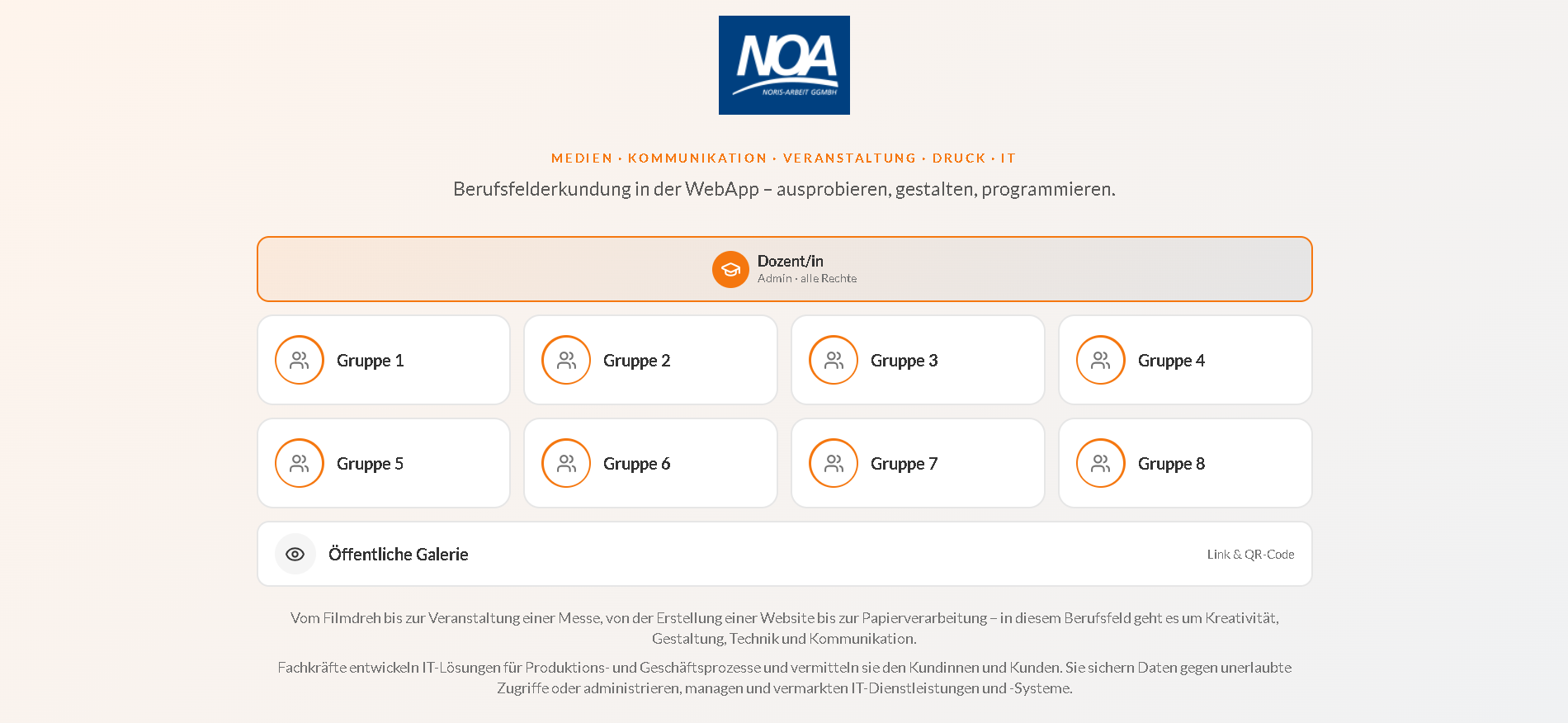 Unterrichts-WebApp