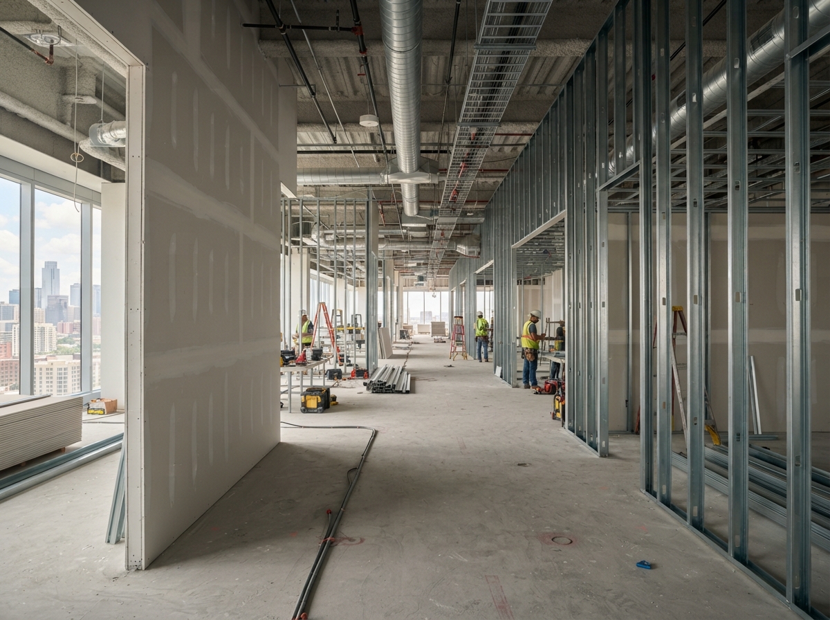Commercial Drywall project 1