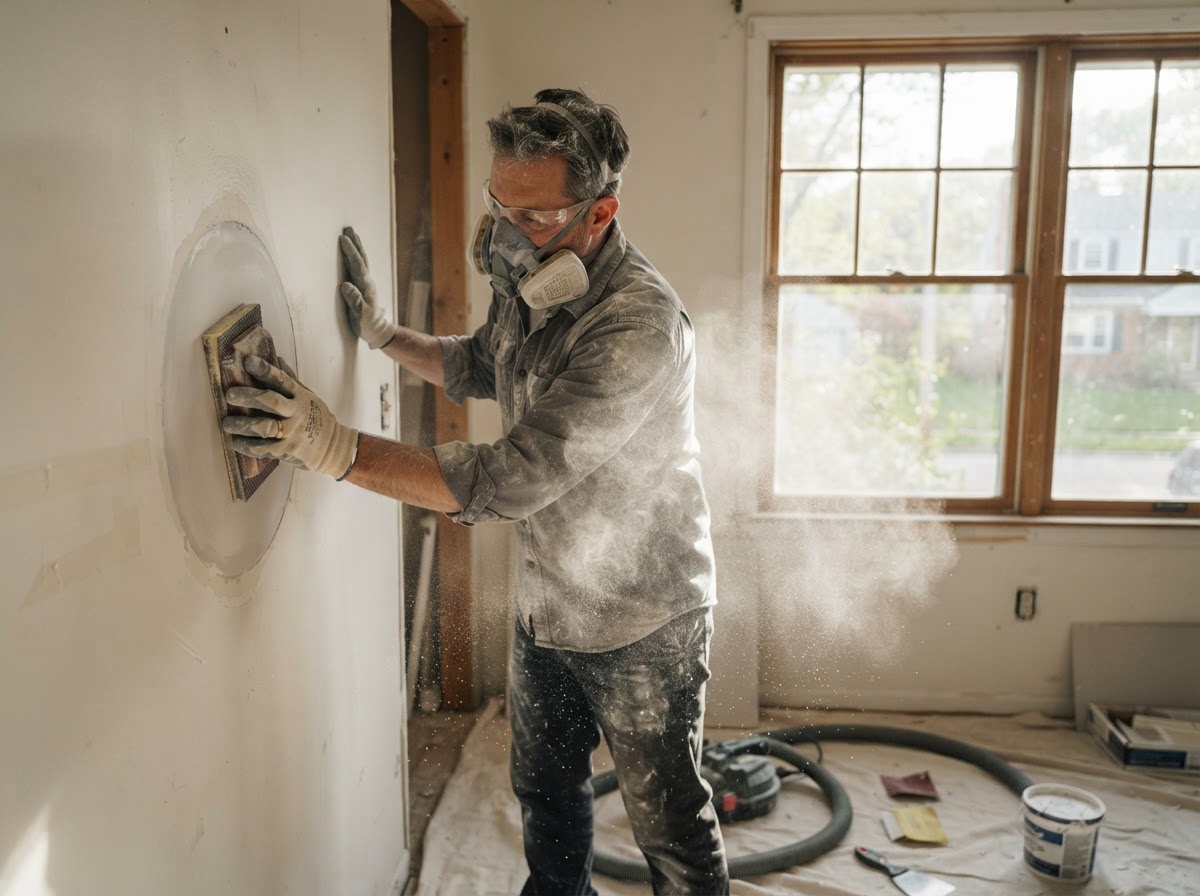Drywall Repair project 1