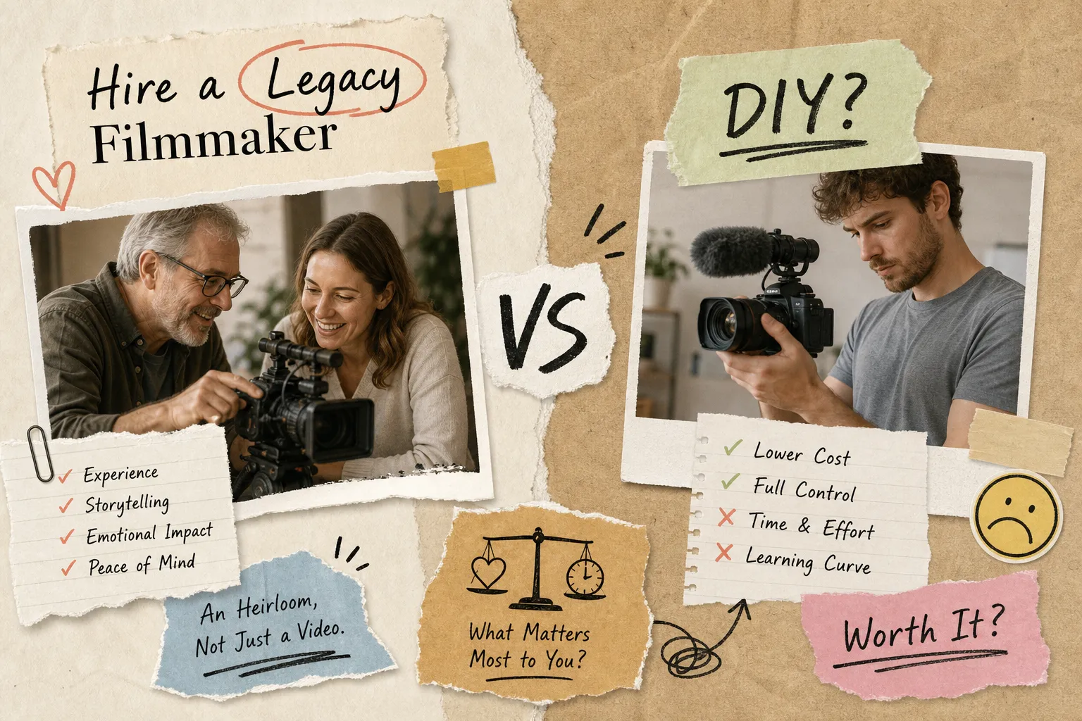 Hire a Legacy Filmmaker or DIY